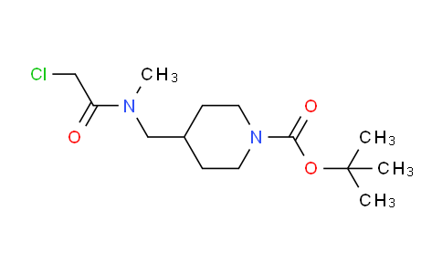 CAS No. 1353955-82-4, tert-Butyl 4-((2-chloro-N-methylacetamido)methyl)piperidine-1-carboxylate