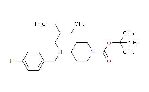 CAS No. 1956331-51-3, tert-Butyl 4-((2-ethylbutyl)(4-fluorobenzyl)amino)piperidine-1-carboxylate