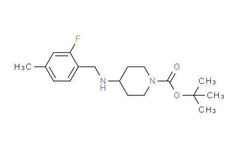 CAS No. 1349716-11-5, tert-Butyl 4-((2-fluoro-4-methylbenzyl)amino)piperidine-1-carboxylate