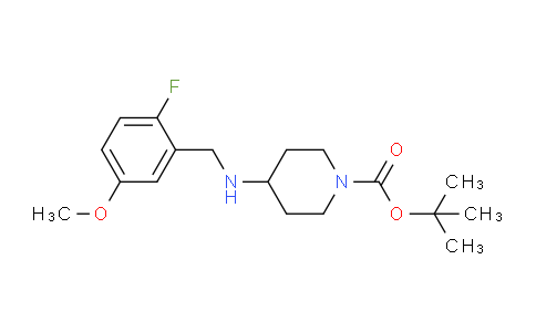 CAS No. 1346521-47-8, tert-Butyl 4-((2-fluoro-5-methoxybenzyl)amino)piperidine-1-carboxylate