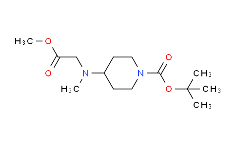 CAS No. 1306739-57-0, tert-Butyl 4-((2-methoxy-2-oxoethyl)(methyl)amino)piperidine-1-carboxylate