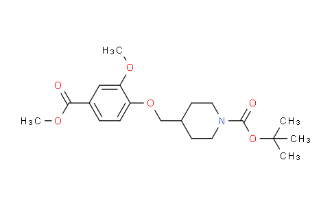 CAS No. 906565-52-4, tert-Butyl 4-((2-methoxy-4-(methoxycarbonyl)phenoxy)methyl)piperidine-1-carboxylate