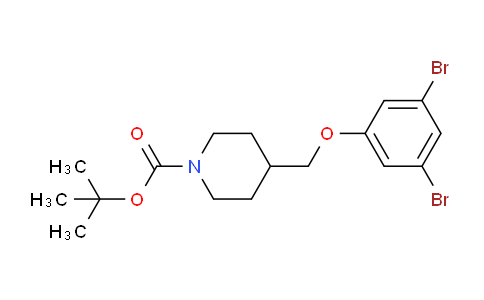CAS No. 1257665-16-9, tert-Butyl 4-((3,5-dibromophenoxy)methyl)piperidine-1-carboxylate