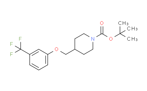 CAS No. 954229-23-3, tert-Butyl 4-((3-(trifluoromethyl)phenoxy)methyl)piperidine-1-carboxylate