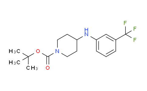 CAS No. 477864-09-8, tert-Butyl 4-((3-(trifluoromethyl)phenyl)amino)piperidine-1-carboxylate