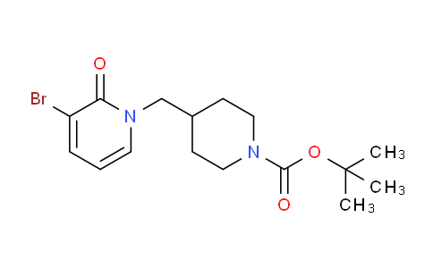CAS No. 1065075-65-1, tert-Butyl 4-((3-bromo-2-oxopyridin-1(2H)-yl)methyl)piperidine-1-carboxylate