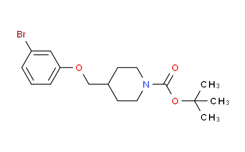 CAS No. 180847-24-9, tert-Butyl 4-((3-bromophenoxy)methyl)piperidine-1-carboxylate