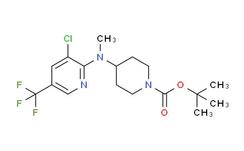 CAS No. 1417793-99-7, tert-Butyl 4-((3-chloro-5-(trifluoromethyl)pyridin-2-yl)(methyl)amino)piperidine-1-carboxylate