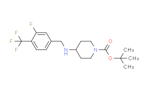 CAS No. 1322200-93-0, tert-Butyl 4-((3-fluoro-4-(trifluoromethyl)benzyl)amino)piperidine-1-carboxylate