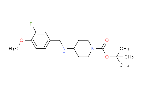 CAS No. 1349717-80-1, tert-Butyl 4-((3-fluoro-4-methoxybenzyl)amino)piperidine-1-carboxylate