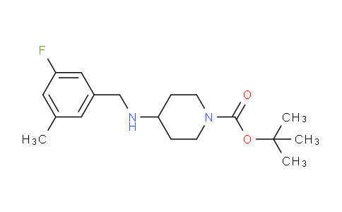 CAS No. 1349717-30-1, tert-Butyl 4-((3-fluoro-5-methylbenzyl)amino)piperidine-1-carboxylate