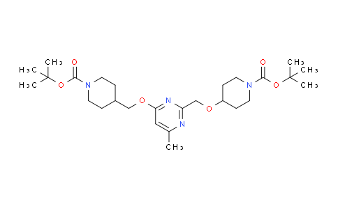 DY642926 | 1289387-16-1 | tert-Butyl 4-((4-((1-(tert-butoxycarbonyl)piperidin-4-yl)methoxy)-6-methylpyrimidin-2-yl)methoxy)piperidine-1-carboxylate