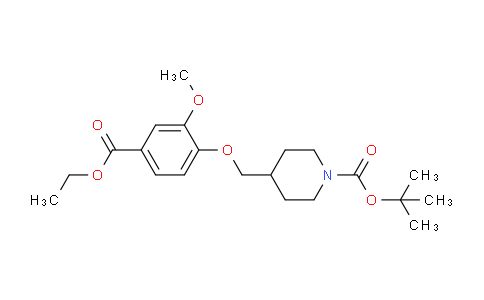CAS No. 264208-58-4, tert-Butyl 4-((4-(ethoxycarbonyl)-2-methoxyphenoxy)methyl)piperidine-1-carboxylate