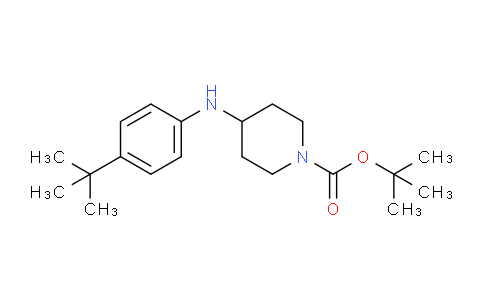 CAS No. 885949-49-5, tert-Butyl 4-((4-(tert-butyl)phenyl)amino)piperidine-1-carboxylate