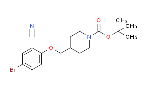 CAS No. 1426921-34-7, tert-Butyl 4-((4-bromo-2-cyanophenoxy)methyl)piperidine-1-carboxylate