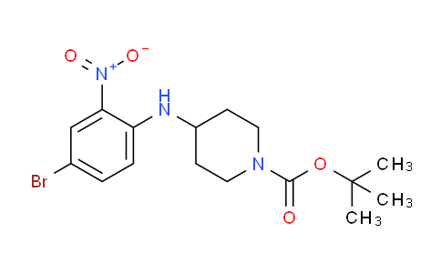 CAS No. 1383968-84-0, tert-Butyl 4-((4-bromo-2-nitrophenyl)amino)piperidine-1-carboxylate