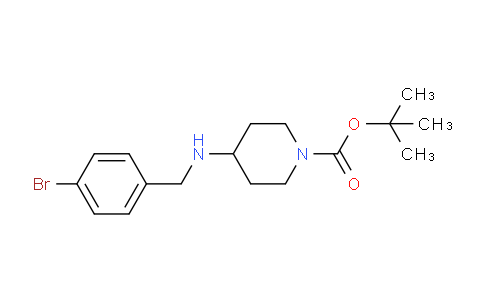 CAS No. 846605-66-1, tert-Butyl 4-((4-bromobenzyl)amino)piperidine-1-carboxylate