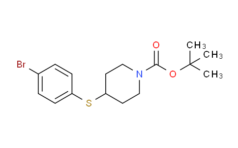 CAS No. 188527-03-9, tert-Butyl 4-((4-bromophenyl)thio)piperidine-1-carboxylate