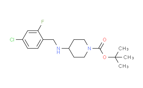 CAS No. 1349716-05-7, tert-Butyl 4-((4-chloro-2-fluorobenzyl)amino)piperidine-1-carboxylate