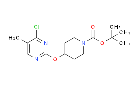 CAS No. 1261232-25-0, tert-Butyl 4-((4-chloro-5-methylpyrimidin-2-yl)oxy)piperidine-1-carboxylate