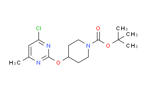 CAS No. 1289387-03-6, tert-Butyl 4-((4-chloro-6-methylpyrimidin-2-yl)oxy)piperidine-1-carboxylate