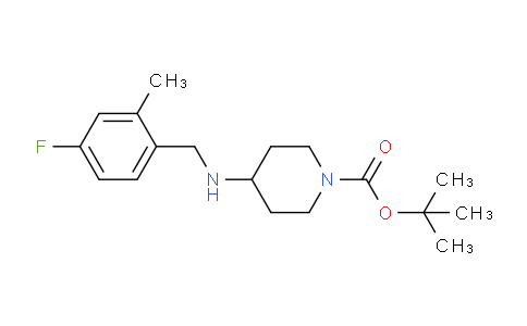 CAS No. 1349715-60-1, tert-Butyl 4-((4-fluoro-2-methylbenzyl)amino)piperidine-1-carboxylate
