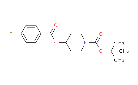 CAS No. 1065484-34-5, tert-Butyl 4-((4-fluorobenzoyl)oxy)piperidine-1-carboxylate