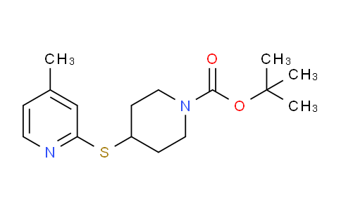 CAS No. 1353971-59-1, tert-Butyl 4-((4-methylpyridin-2-yl)thio)piperidine-1-carboxylate