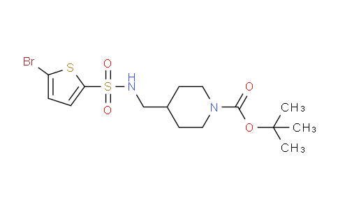 CAS No. 1261232-69-2, tert-Butyl 4-((5-bromothiophene-2-sulfonamido)methyl)piperidine-1-carboxylate