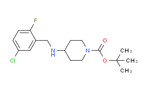 CAS No. 1349715-73-6, tert-Butyl 4-((5-chloro-2-fluorobenzyl)amino)piperidine-1-carboxylate
