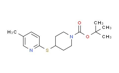 CAS No. 1353959-03-1, tert-Butyl 4-((5-methylpyridin-2-yl)thio)piperidine-1-carboxylate