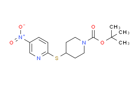 CAS No. 1353981-45-9, tert-Butyl 4-((5-nitropyridin-2-yl)thio)piperidine-1-carboxylate