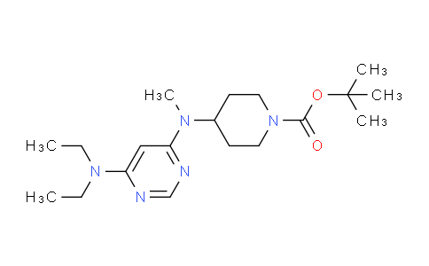CAS No. 1353947-49-5, tert-Butyl 4-((6-(diethylamino)pyrimidin-4-yl)(methyl)amino)piperidine-1-carboxylate