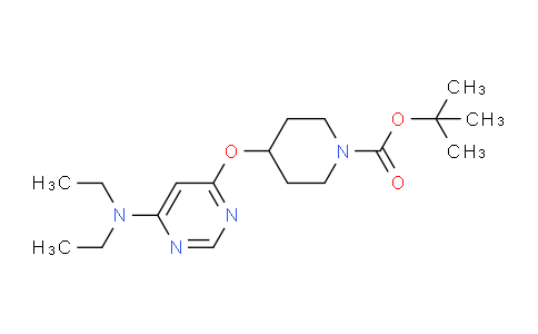 CAS No. 1353966-01-4, tert-Butyl 4-((6-(diethylamino)pyrimidin-4-yl)oxy)piperidine-1-carboxylate