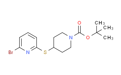 CAS No. 1353952-58-5, tert-Butyl 4-((6-bromopyridin-2-yl)thio)piperidine-1-carboxylate