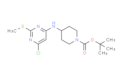 CAS No. 1261231-07-5, tert-Butyl 4-((6-chloro-2-(methylthio)pyrimidin-4-yl)amino)piperidine-1-carboxylate