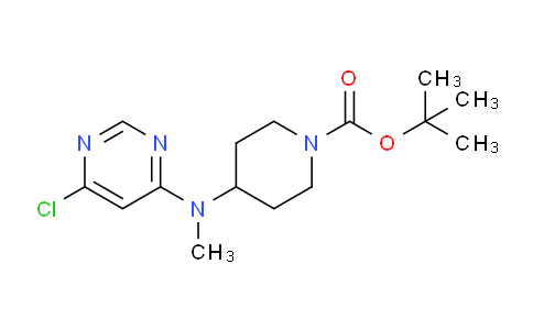 CAS No. 1251940-60-9, tert-Butyl 4-((6-chloropyrimidin-4-yl)(methyl)amino)piperidine-1-carboxylate