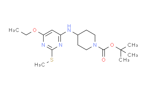 DY642999 | 1353966-83-2 | tert-Butyl 4-((6-ethoxy-2-(methylthio)pyrimidin-4-yl)amino)piperidine-1-carboxylate