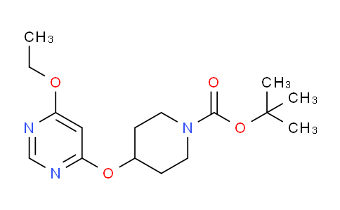 CAS No. 1353972-77-6, tert-Butyl 4-((6-ethoxypyrimidin-4-yl)oxy)piperidine-1-carboxylate
