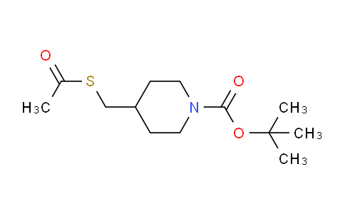 CAS No. 718610-84-5, tert-Butyl 4-((acetylthio)methyl)piperidine-1-carboxylate