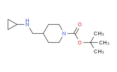CAS No. 877859-58-0, tert-Butyl 4-((cyclopropylamino)methyl)piperidine-1-carboxylate