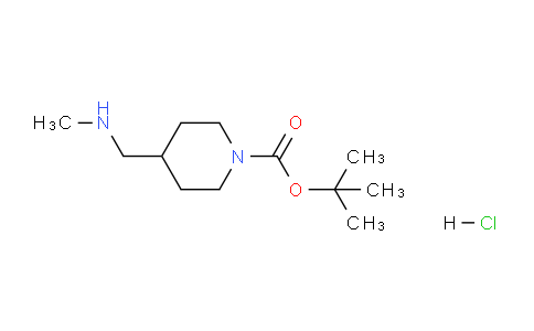 CAS No. 1187930-55-7, tert-Butyl 4-((methylamino)methyl)piperidine-1-carboxylate hydrochloride