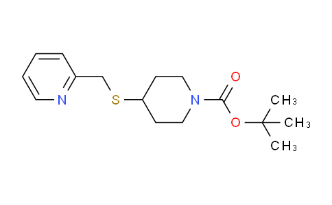 CAS No. 1353971-76-2, tert-Butyl 4-((pyridin-2-ylmethyl)thio)piperidine-1-carboxylate