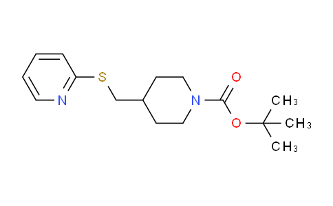 CAS No. 745066-46-0, tert-Butyl 4-((pyridin-2-ylthio)methyl)piperidine-1-carboxylate