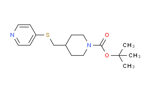 CAS No. 1353967-26-6, tert-Butyl 4-((pyridin-4-ylthio)methyl)piperidine-1-carboxylate