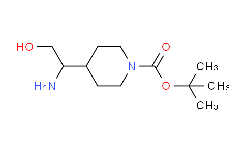 CAS No. 177948-34-4, tert-Butyl 4-(1-amino-2-hydroxyethyl)piperidine-1-carboxylate