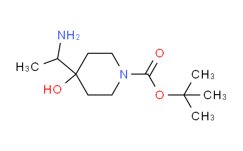 CAS No. 1330763-09-1, tert-Butyl 4-(1-aminoethyl)-4-hydroxypiperidine-1-carboxylate