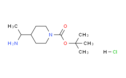 CAS No. 1998216-09-3, tert-Butyl 4-(1-aminoethyl)piperidine-1-carboxylate hydrochloride