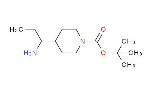 CAS No. 1290046-62-6, tert-Butyl 4-(1-aminopropyl)piperidine-1-carboxylate
