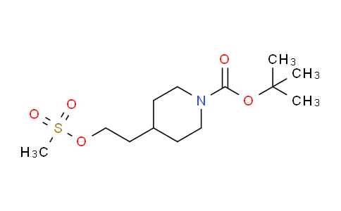 CAS No. 147699-19-2, tert-Butyl 4-(2-((methylsulfonyl)oxy)ethyl)piperidine-1-carboxylate
